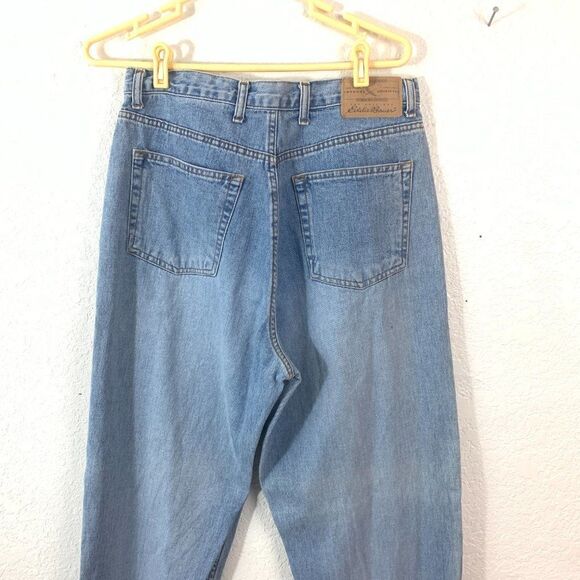 Eddie Bauer Light Wash Sz 14 High Waist Mom Jeans - Picture 8 of 10